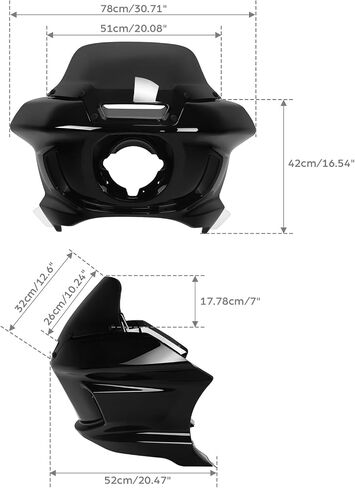 TCT-MOTORPARTS المصباح الأمامي FAIRING WHANDSHIELD BRACKET W/MOUNT KIT FIT FOR HARLEY LOW RIDER ST FXLRST FXLRST 1YXZ 2022-2025 in Saudi Arabia