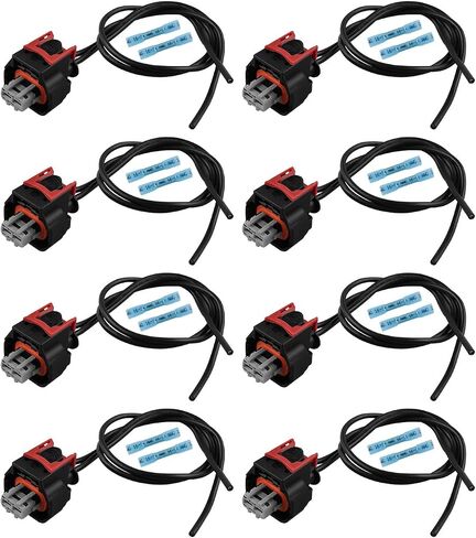 8PCS Injector Pigtail Connector PT3739 Fit for Chevy GM Vehicles 2017-2024, Multi-Purpose Pigtail Kit Fit for Duramax L5P Engine V8 6.6L Replace 19368140 1936-8140 in Saudi Arabia