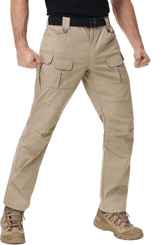 السراويل التكتيكية للرجال مقاومة للماء البضائع ريبستوب سراويل خفيفة الوزن في الهواء الطلق السراويل المشي لمسافات طويلة in Kuwait