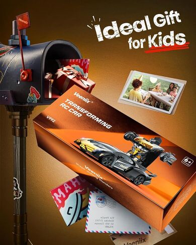 V992 Transform Remote Control Car,Transform Robot RC Cars,1:14 Scale,2-in-1 Robot Toy Car with Sound & Light Effects,Gesture Sensing,Automatic Deformation,Birthday Gift Toys for Boys and Girls in Saudi Arabia