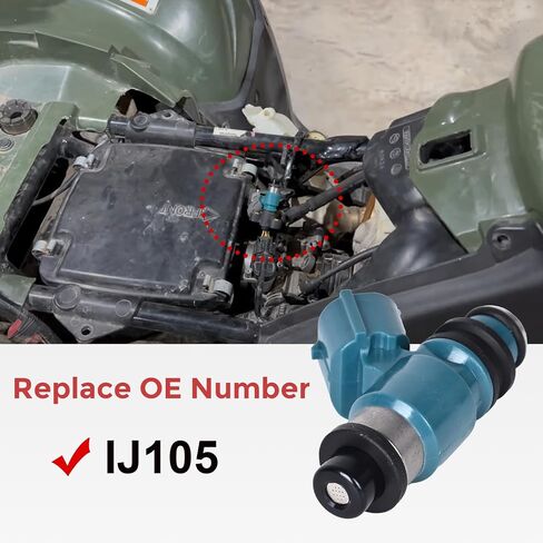 RLP Fuel Injectors IJ105/3 Compatible with Honda TRX420FM TRX420FPM Rancher 420 4X4 2007 2008 2009 2010 2011 2012 2013 in Saudi Arabia