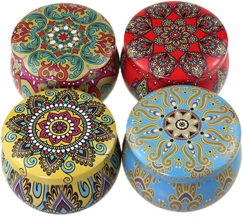 4PACK AROMATHERAPY هدية شمعة معطرة على شمع الصويا الطبيعي المصنوع يدويًا | الإجهاد تخفيف أمي سبا يوجا الصفحة الرئيسية | رائحة - مون باريس ، لافندر ، ياسمين ، روبروز (الأزهار الطازجة) in Kuwait