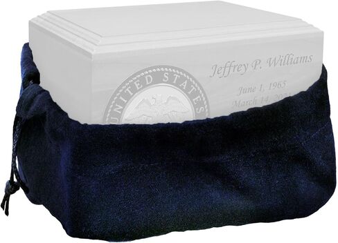 Large Black Velvet Cremation Urn Bag - Velvet Cotton Bag for Urn - Large Size 9"L x 6"W x 16"H - Great for Holding a Pet or Human Urn Measuring 14"H or Smaller in Kuwait
