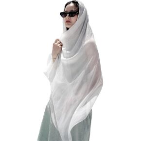 Women Hijab Chiffon Head Scarf Lightweight Shimmer Scarves Crepe Wedding Shawls and Wraps for Evening Dresses Shiny in Kuwait