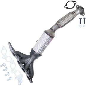 العادم الشمالي الشرقي | الفولاذ المقاوم للصدأ EPA-APPROVES مشعب الحفاز متوافق مع Ford Focus 2009-2010 2.0L | شملت حشيات ومسامير ومسامير حرة | جزء استبدال السيارات in Saudi Arabia
