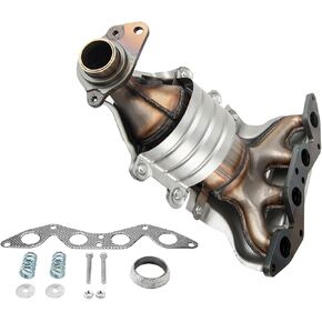 PHILTOP Front Catalytic Converter Compatible with 2001-2005 Civic 1.7L DX/GX/HX/LX/LX Special Edition/Value Package - Replace# 16373, 642281, 40582 Direct-Fit Stainless Steel (EPA Compliant) in Saudi Arabia