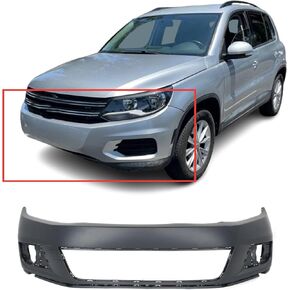 FitParts Compatible With Front Bumper Cover 2012 2013 2014 2015 2016 Volkswagen VW Tiguan S SE SEL Sport 12 13 14 15 16. New, Primed and Ready for Paint. W/o Parking Aid Sensor. in Saudi Arabia