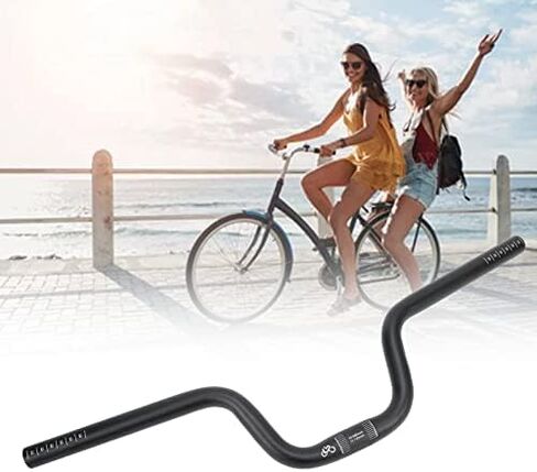مقود الدراجة VBESTLIFE، قطر 25.4 مم من سبائك الألومنيوم للدراجة على شكل السنونو يناسب دراجة Brompton القابلة للطي باللون الأسود in Saudi Arabia