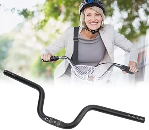 مقود الدراجة VBESTLIFE، قطر 25.4 مم من سبائك الألومنيوم للدراجة على شكل السنونو يناسب دراجة Brompton القابلة للطي باللون الأسود in Saudi Arabia