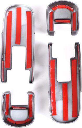Hood Latch Covers Compatible with Hummer H2 2003-2009, ABS Hood Latch Lock Trim Cover, Hood Side Hinge Hood Latch Trim Cover Kit, 4PCS (Bright Silver) in Saudi Arabia