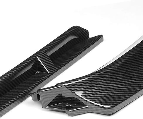 DNA Motoring 3PCS Lip الأمامي المصد مع مثبتات رأسية متوافقة مع 18-21 VW Golf باستثناء GTI/R/R-Line ، Black Black ، 2-PU-518-PBK in Kuwait