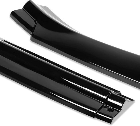 DNA Motoring 3PCS Lip الأمامي المصد مع مثبتات رأسية متوافقة مع 18-21 VW Golf باستثناء GTI/R/R-Line ، Black Black ، 2-PU-518-PBK in Kuwait