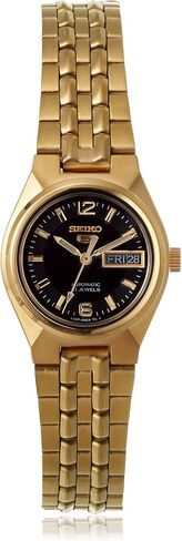 سيكو للسيدات SYMK38 SEIKO 5 أسود/ذهبي من الفولاذ المقاوم للصدأ in Saudi Arabia