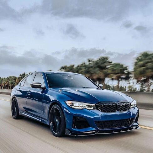 Front Bumper Lip for 2019 2020 2022 BMW 3 Series G20 G28 M Sport Gloss Black ABS Plastic 3 PCS Front Lip Spoiler Splitter in Saudi Arabia