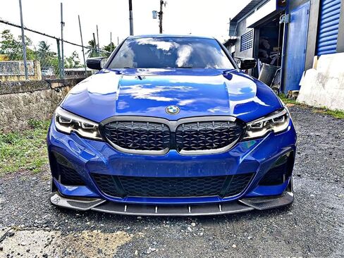 Front Bumper Lip for 2019 2020 2022 BMW 3 Series G20 G28 M Sport Gloss Black ABS Plastic 3 PCS Front Lip Spoiler Splitter in Saudi Arabia