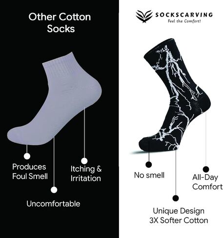 Pure Cottn 5 Pair Socks Soft Fabric, Unique Pattern, High Ankle, Full-Length Comfortable For Men & Women Stretchable Free Size Anti Odur Sweat Free Anti Slip in Saudi Arabia