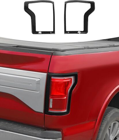 Side Tail Light Housing Cover (Left & Right) Compatible with Ford F150 2015 2016 2017 2018 2019 2020,ABS Bright Tail Light Covers Trim Panel 2 PCS Chrome in Saudi Arabia