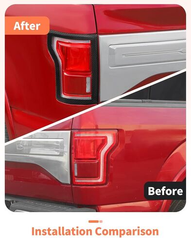 Side Tail Light Housing Cover (Left & Right) Compatible with Ford F150 2015 2016 2017 2018 2019 2020,ABS Bright Tail Light Covers Trim Panel 2 PCS Chrome in Saudi Arabia