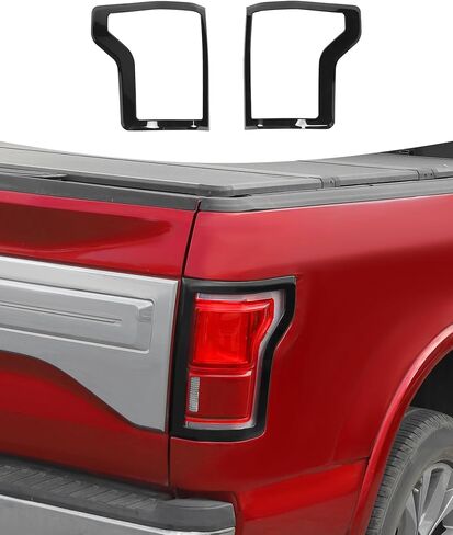 Side Tail Light Housing Cover (Left & Right) Compatible with Ford F150 2015 2016 2017 2018 2019 2020,ABS Bright Tail Light Covers Trim Panel 2 PCS Chrome in Saudi Arabia