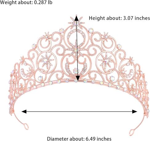 Tiaras and Crowns for Women Glinda Bubble Crown Crystal Queen Crown princess headbands for Wedding Prom Birthday Halloween Christmas Party Costume in Kuwait