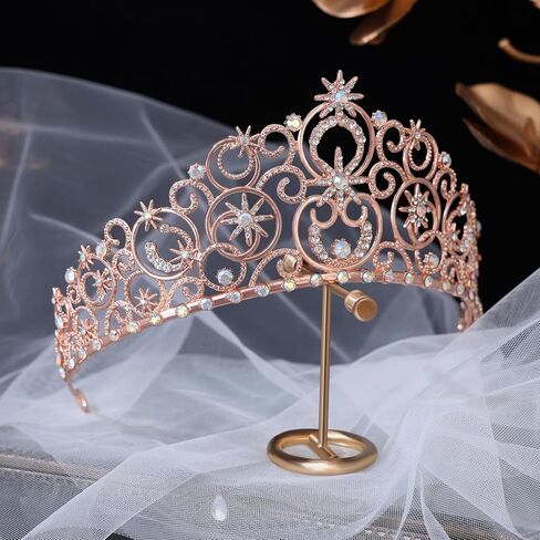 Tiaras and Crowns for Women Glinda Bubble Crown Crystal Queen Crown princess headbands for Wedding Prom Birthday Halloween Christmas Party Costume in Kuwait