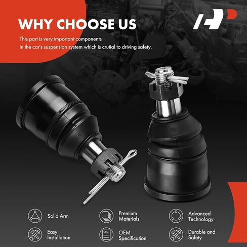 A-Premium 2 x Front Lower Ball Joints, Compatible with Chevrolet Suburban, C10 Panel, C10 Pickup, C10 Suburban, G20 Van, P10 Series, P10 Van & GMC Jimmy, P1000, C15/C1500 Pickup in Saudi Arabia