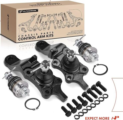 A-Premium Set of 4, Front Upper & Lower Ball Joints Kit, Compatible with Toyota Tundra 2000-2002, 4Runner 1996-2002, Sequoia 2001-2002 in Saudi Arabia