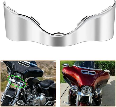 Chrome Outer Batwing Lower Trim Skirt Fairing for Harley Electra Glide Ultra Classic Flhtcu Street Glide Special Flhxs Ultra Limited Flhtk 2014-2023 in Kuwait