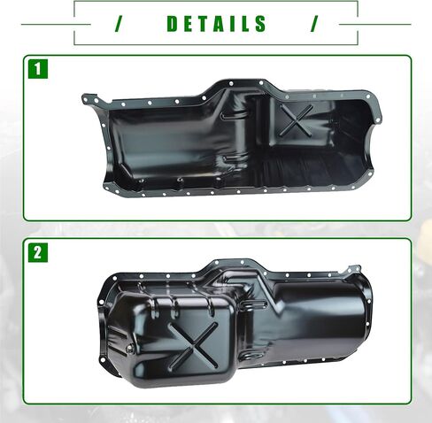 Partsflow 264-239 مقلاة زيت المحرك مع مقاليات زيت الصرف الصحي متوافقة مع Jeep Grand Cherokee Wrangler 1999-2006 L6 4.0L استبدال 53010340 in Saudi Arabia