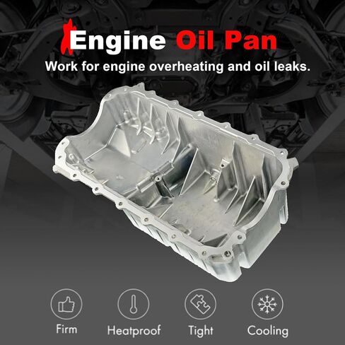 264-486 Engine Oil Pan Sump with Drain Plug Compatible with Honda Civic EX GX 2001-2005 L4 1.7L Replace 11200PLE000 in Saudi Arabia