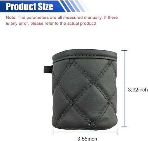 Car Air Vent Storage Bag, Leather Sunglass Phone Holder Car Air Vent Organizer Pouch Box with Hook, Universal Auto Mount Key Coin Card Case Organizer Pocket for Most Cars (Black) in Saudi Arabia