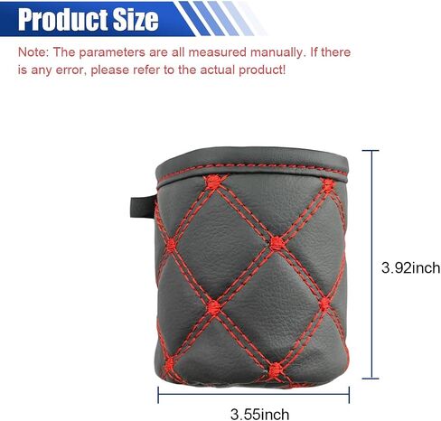 Car Air Vent Storage Bag, Leather Sunglass Phone Holder Car Air Vent Organizer Pouch Box with Hook, Universal Auto Mount Key Coin Card Case Organizer Pocket for Most Cars (Black) in Saudi Arabia