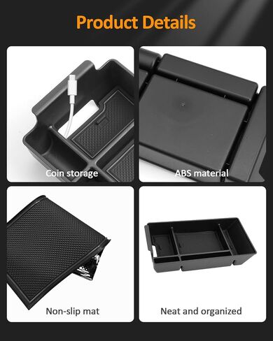 CDEFG for Mercedes Benz C Class 2022-2025 Accessories Center Console Organizer Tray C Class C 300 AMG C43 C63 W206 Armrest Storage Middle Console Insert 2022 2023 2024 2025 in Saudi Arabia