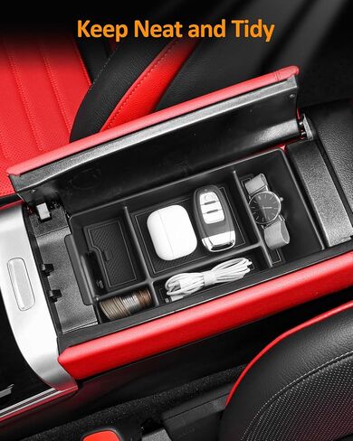 CDEFG for Mercedes Benz C Class 2022-2025 Accessories Center Console Organizer Tray C Class C 300 AMG C43 C63 W206 Armrest Storage Middle Console Insert 2022 2023 2024 2025 in Saudi Arabia