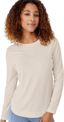 يوكي للسيدات النشط النشط Everivay Long Sleeve Crew Neck Tee in Saudi Arabia
