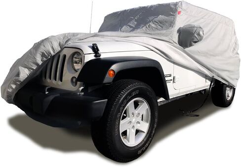CarsCover Custom Fits for Jeep Wrangler Unlimited JK JL 4 Door Sport/Sahara/Rubicon SUV Wagon Car Cover Heavy Duty All Weather Ultrashield Covers in Saudi Arabia