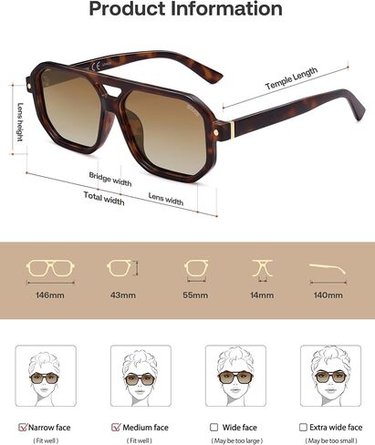 SOJOS RETRO RETRO SPOPER SPIPER نظارات شمسية للنساء الرجال خمر 70S UV400 حماية الظل SJ2609 in Kuwait