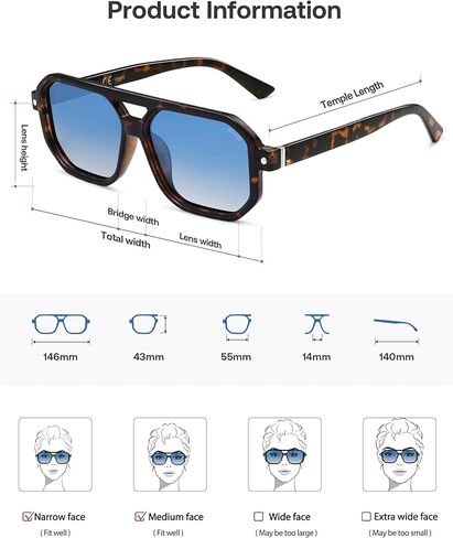 SOJOS RETRO RETRO SPOPER SPIPER نظارات شمسية للنساء الرجال خمر 70S UV400 حماية الظل SJ2609 in Kuwait