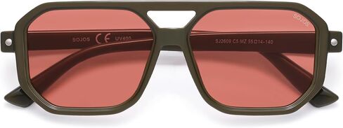 SOJOS RETRO RETRO SPOPER SPIPER نظارات شمسية للنساء الرجال خمر 70S UV400 حماية الظل SJ2609 in Kuwait