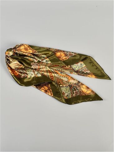 Floerns Women's Paisley Print Headscarf Square Hair Scarf Silk Satin Bandana in Saudi Arabia