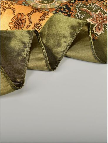 Floerns Women's Paisley Print Headscarf Square Hair Scarf Silk Satin Bandana in Saudi Arabia