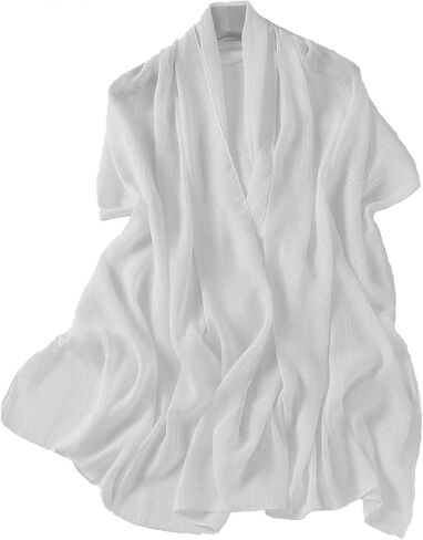 Women Hijab Chiffon Head Scarf Lightweight Shimmer Scarves Crepe Wedding Shawls and Wraps for Evening Dresses Shiny in Kuwait