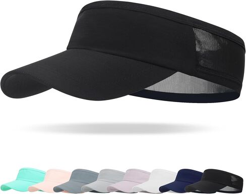 HH HOFNEN Sports Sun Visor Cooling Lightweight Stretchy Packable Running Golf Visor Hat for Men Women in Saudi Arabia