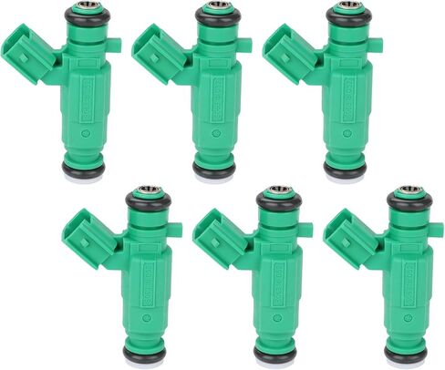 JDMON FUEL CONJECTORS متوافقة مع KIA SEDONA 2011 2012 2014 KIA Sorento 2011 2012 2013 Hyundai Santa Fe 2010 2011 2012 استبدال FJ1106 84212386 353103C400-6PCS in Saudi Arabia