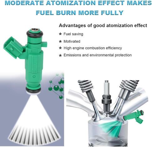 JDMON FUEL CONJECTORS متوافقة مع KIA SEDONA 2011 2012 2014 KIA Sorento 2011 2012 2013 Hyundai Santa Fe 2010 2011 2012 استبدال FJ1106 84212386 353103C400-6PCS in Saudi Arabia