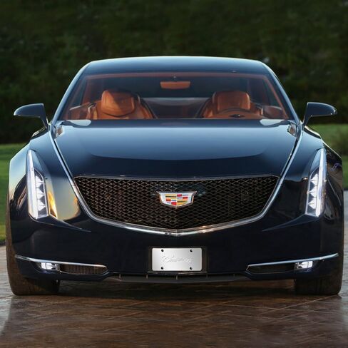 Made for Cadillac 3D Nameplate Mirror Chrome Stainless Steel License Plate in Saudi Arabia