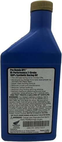 ستة حزمة متوافقة مع هوندا HP2 الاصطناعية 2 زيت السكتة الدماغية PINT 08C35-AH21S01 يحتوي على ست زجاجات 16 أوقية وقمع in Saudi Arabia