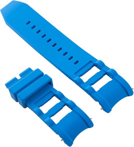 Ewatchparts 26mm Rubber Watch Band Strap Compatible With Invicta Russian Diver 1089 1201 1805 3469 Blue in Saudi Arabia