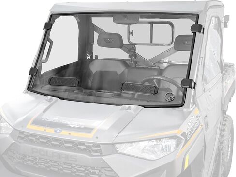 SuperATV Polaris Ranger XP 570 Scratch Resistant Vented Full Windshield | Preinstalled Bulb Seal in Saudi Arabia
