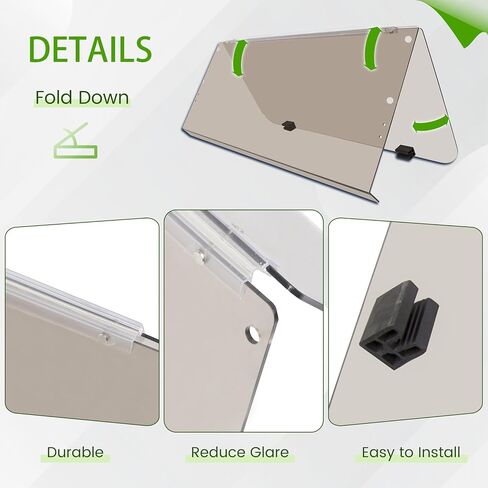 HECASA Front Windshield Compatible with 1995-2003 Yamaha G14 G16 G19 Gas and Electric Golf Cart Fold Down Clear Windscreen in Saudi Arabia